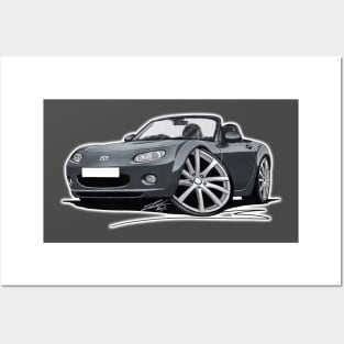 Mazda MX5 (Mk3) Grey Posters and Art